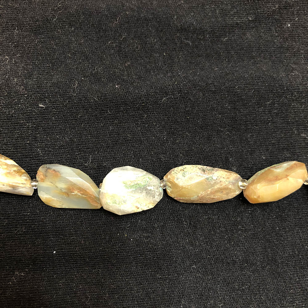 Long Faceted Opal Nugget Beads 8mm x 30mm