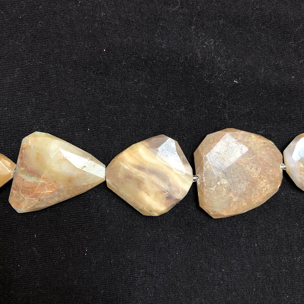 Large Faceted Opal Nugget Beads