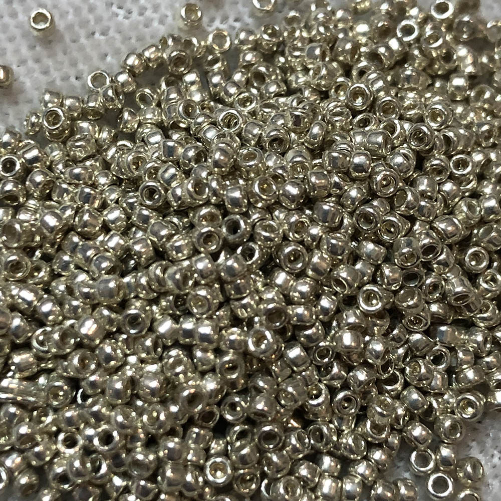 15/0 Metallic Silver 470 Japanese Seed Beads