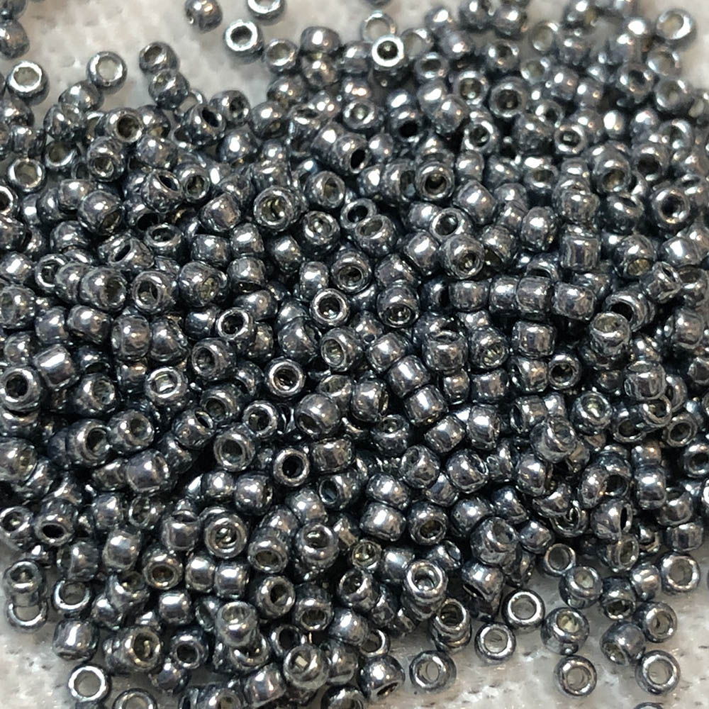 15/0 Metallic Nickel 480 Japanese Seed Beads