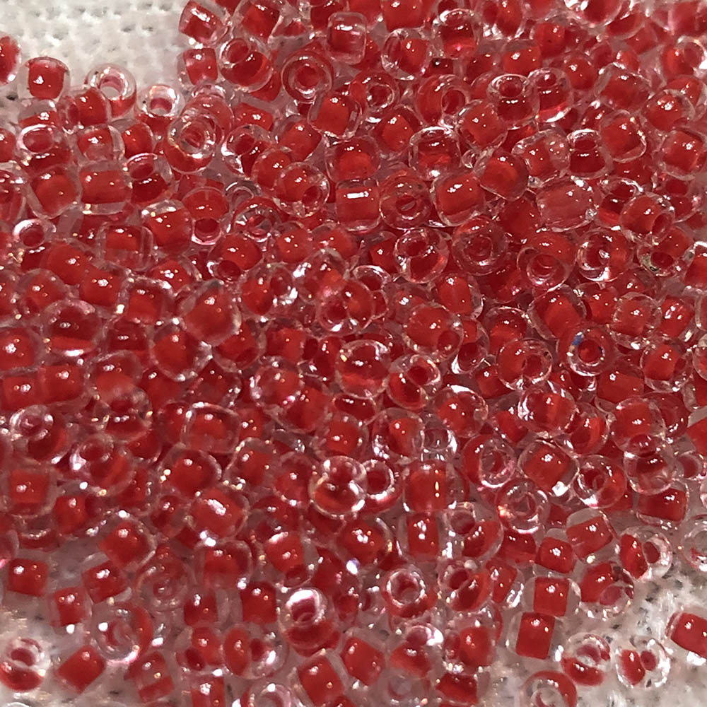 11/0 Red Lined Crystal 226 Japanese Seed Beads