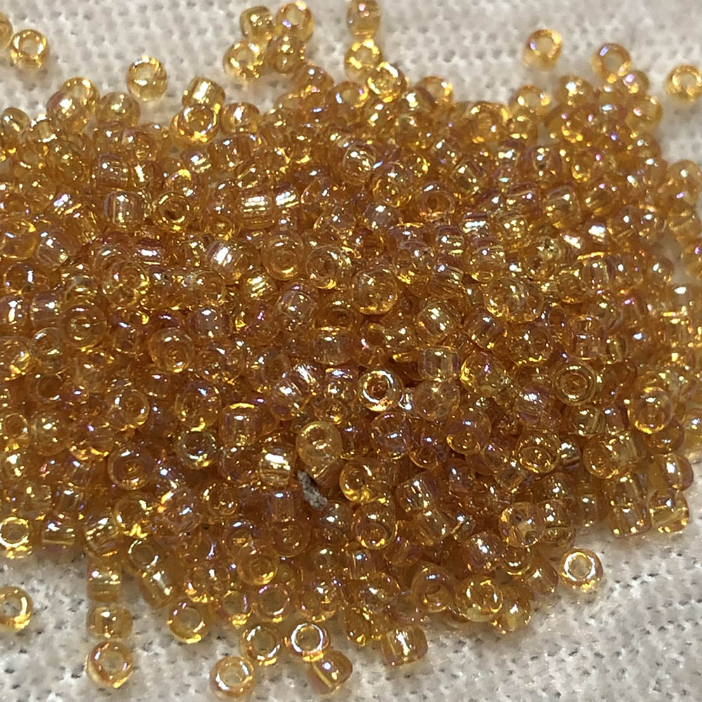 11/0 Transparent Light Topaz AB 251 Japanese Seed Beads