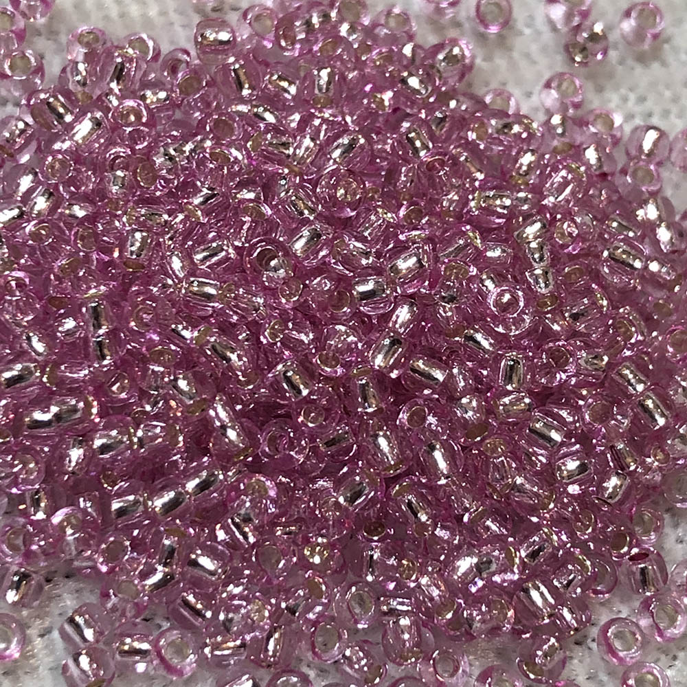 11/0 Silver Lined Light Pink 22B Japanese Seed Beads