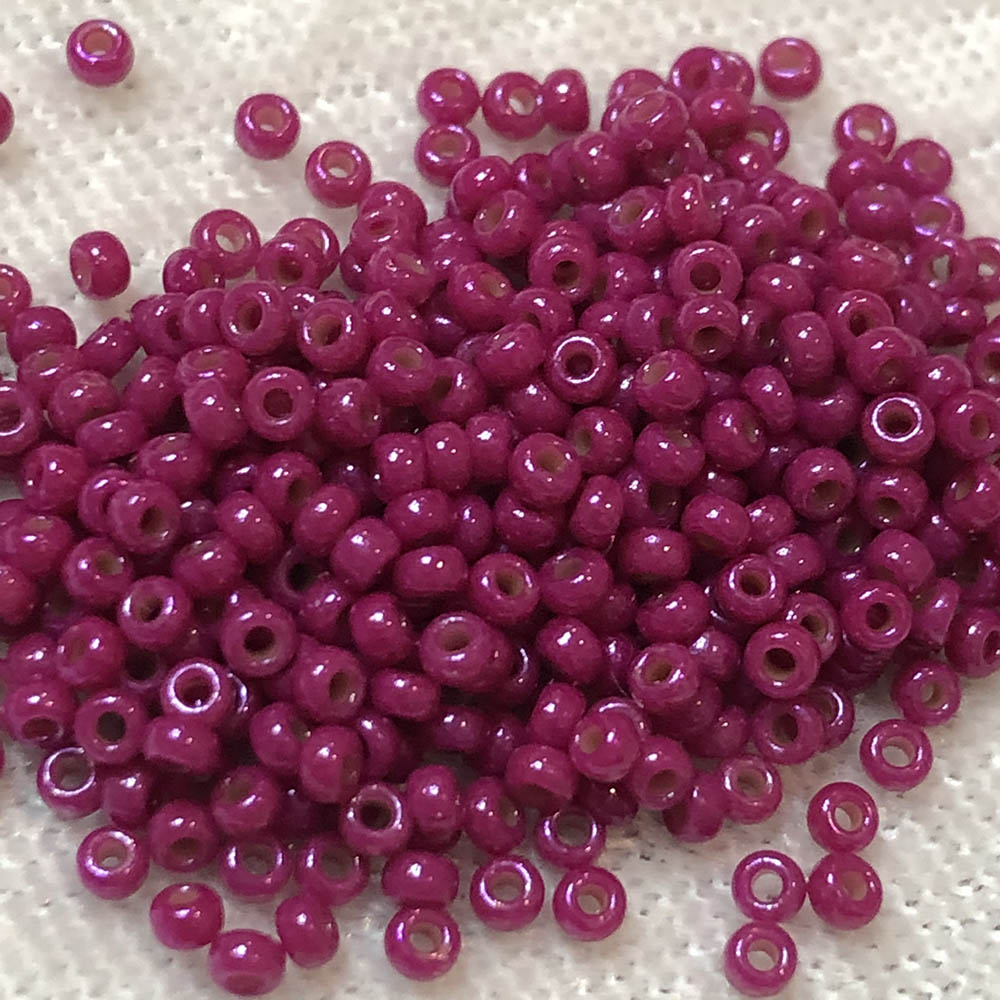 11/0 Opaque Fuchsia Luster 408B Japanese Seed Beads