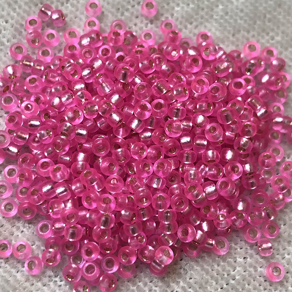 11/0 Silver Lined Bright Pink 22 Japanese Seed Beads