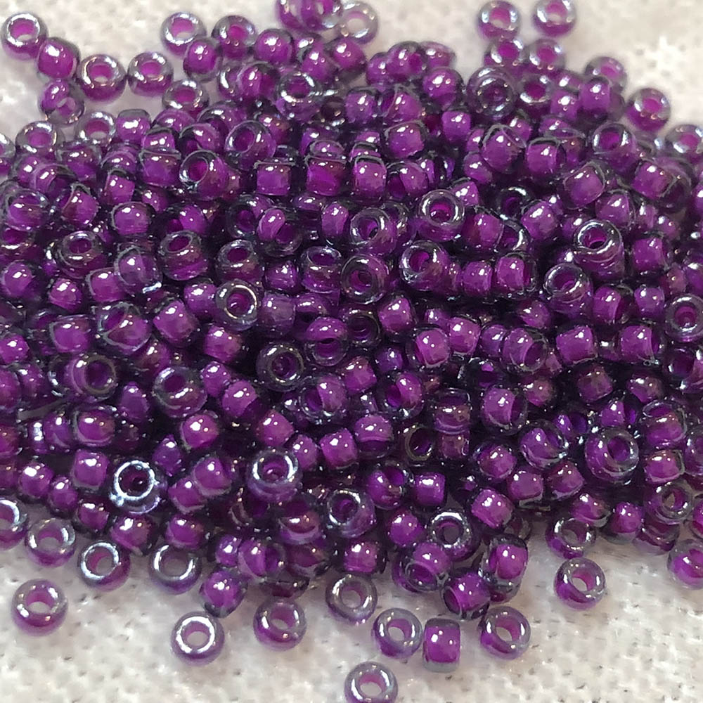 11/0 Purple Lined Blue 330F Japanese Seed Beads