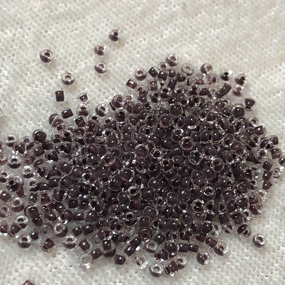 11/0 Cocoa Lined Crystal 224 Japanese Seed Beads