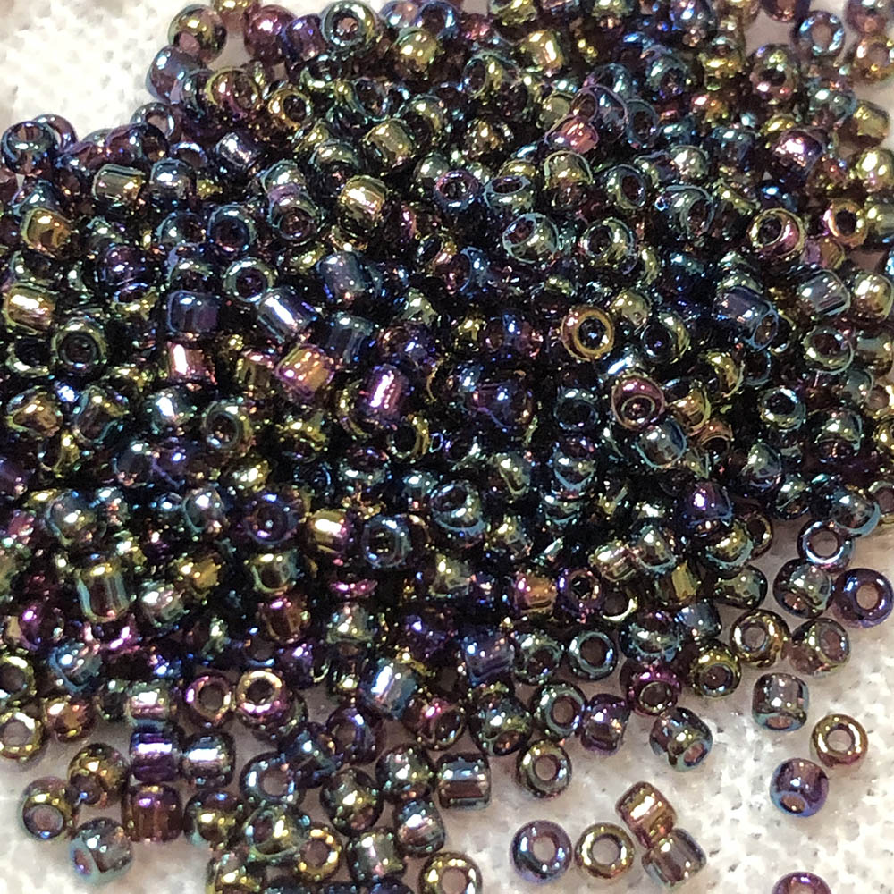 11/0 Rainbow Peacock 256D Japanese Seed Beads