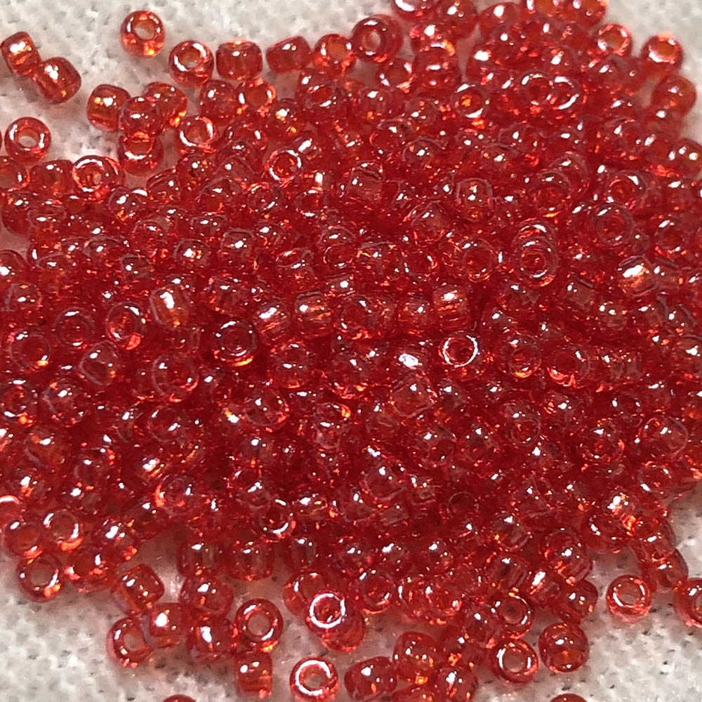 11/0 Transparent Ruby Luster 166 Japanese Seed Beads