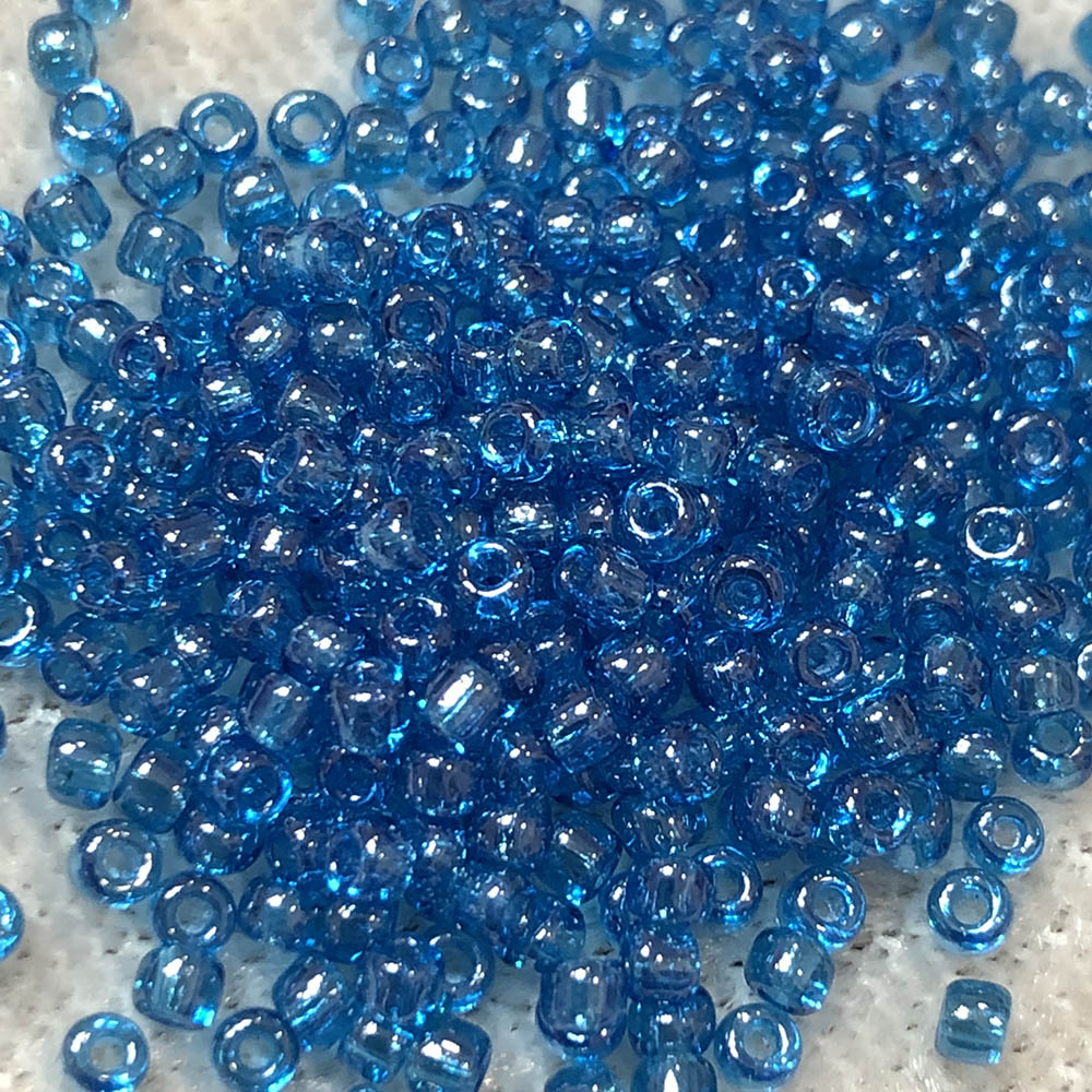 11/0 Transparent Sky Blue AB 175B Japanese Seed Beads