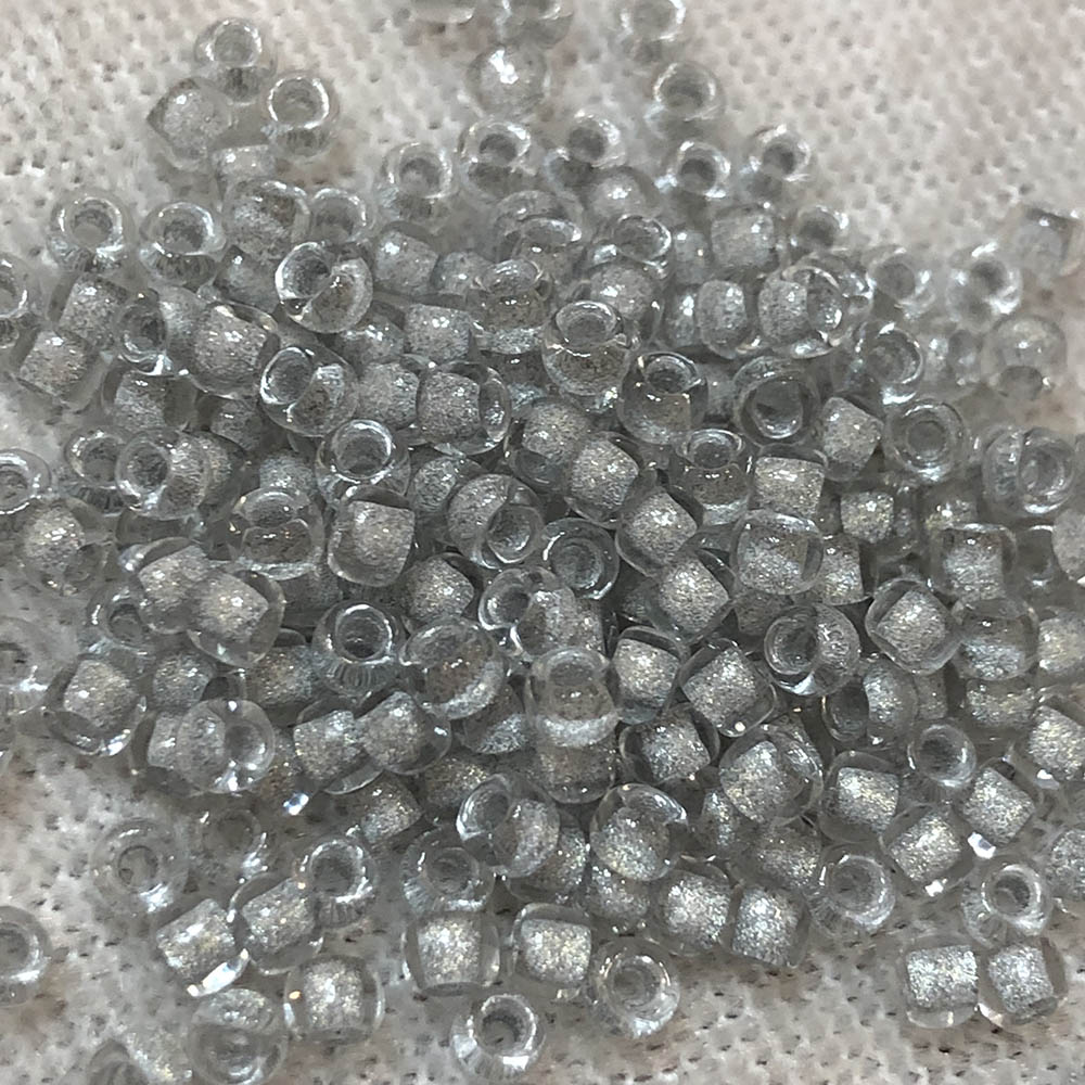 8/0 Grey Lined Crystal 2501 Japanese Seed Beads