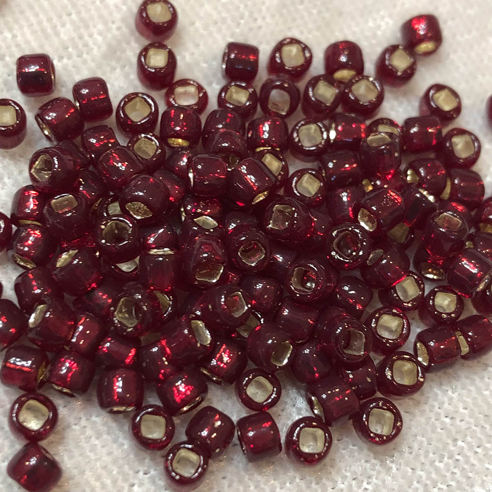 6/0 Silver Lined Ruby Red 11B Japanese Seed Beads