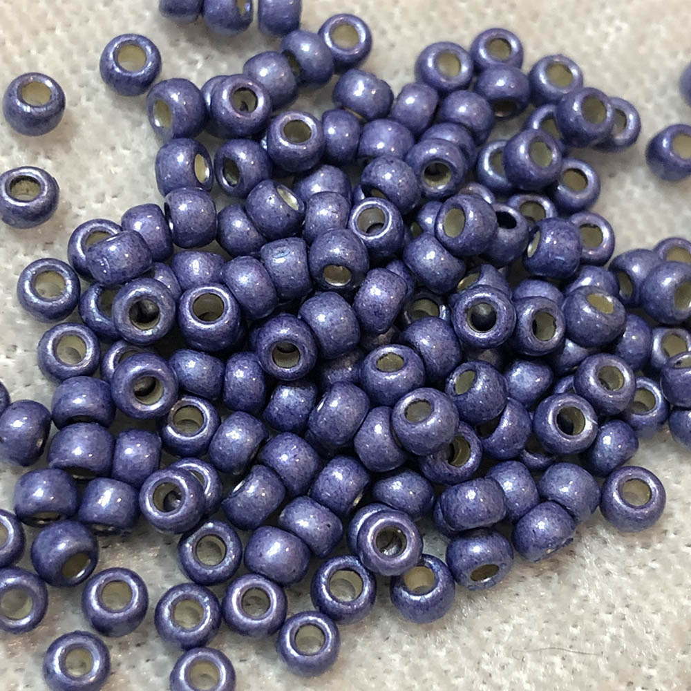 6/0 Perma Finish Metallic Plum PF479 Japanese Seed Beads