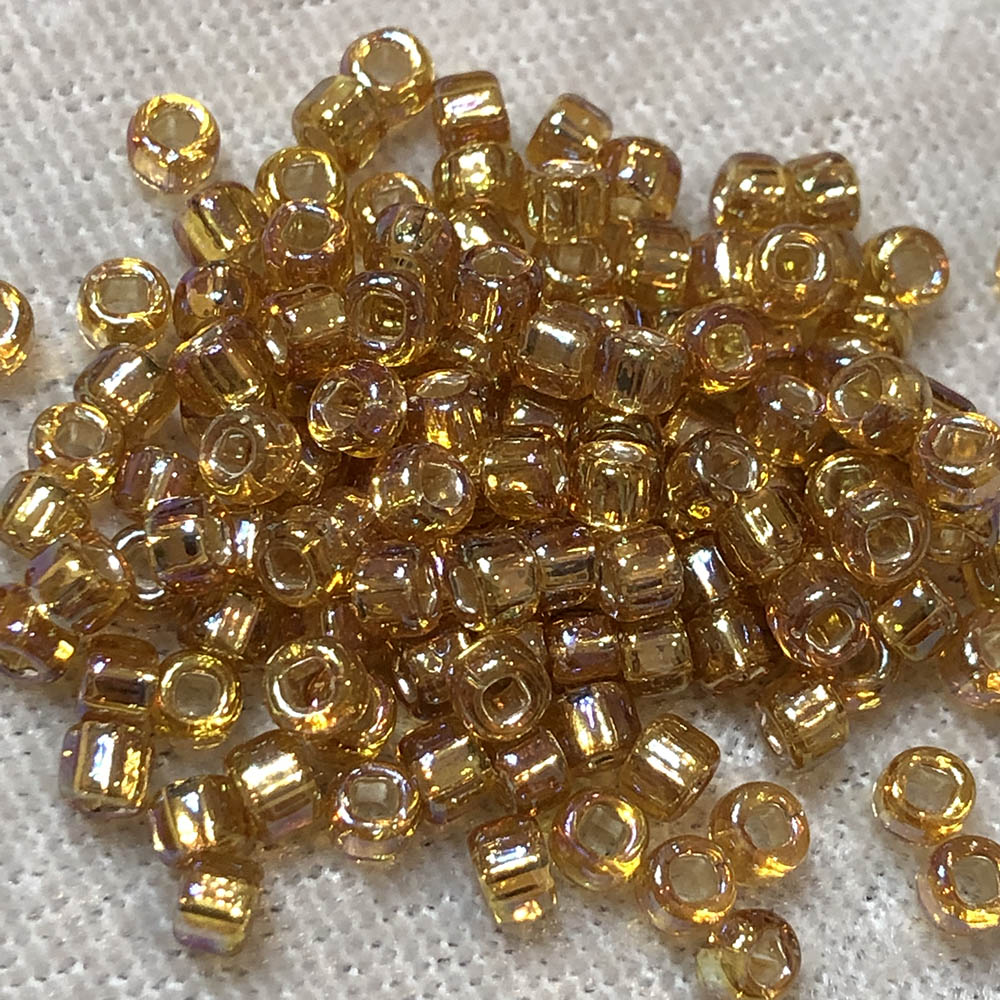 6/0 Silver Lined Topaz AB 634 Japanese Seed Beads