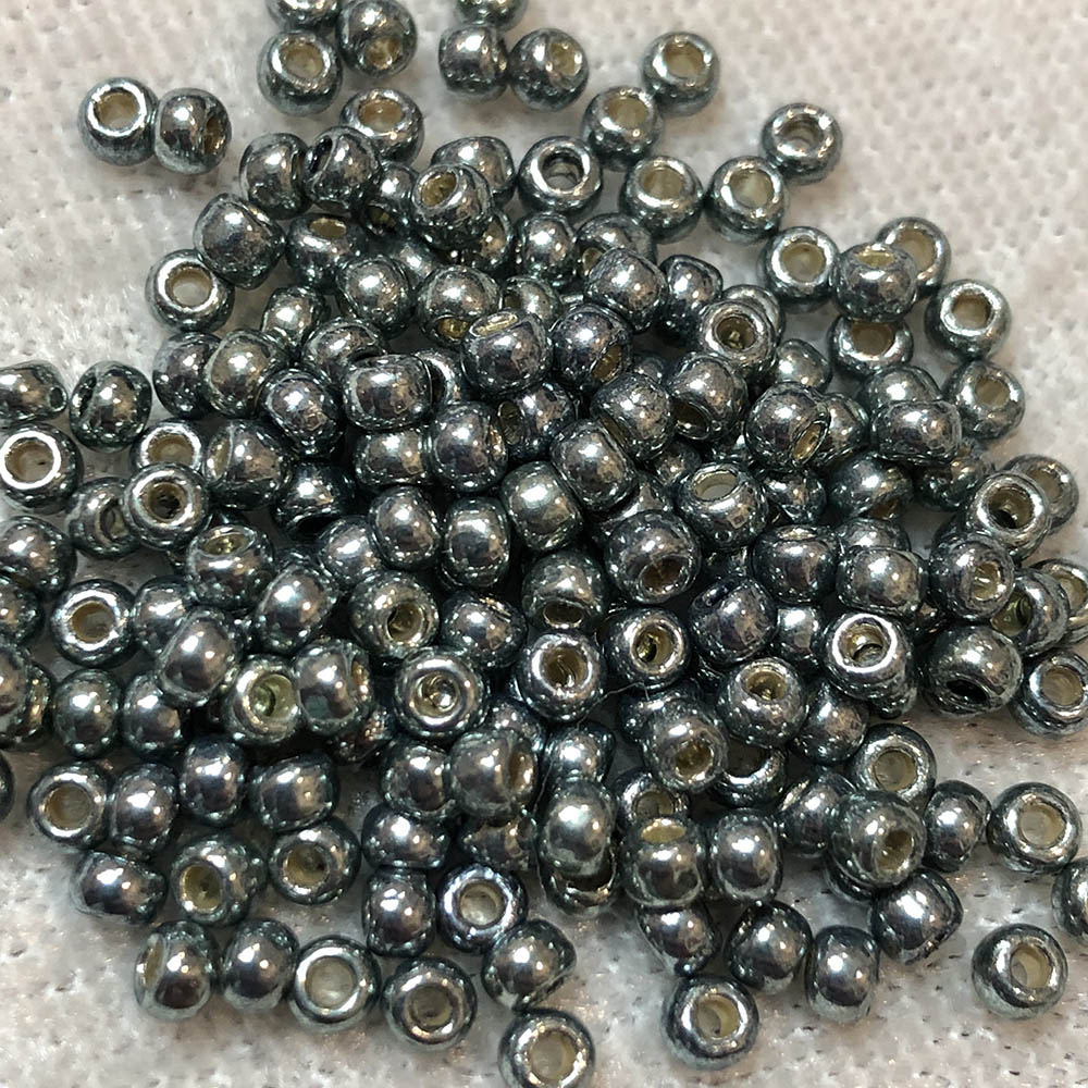 8/0 Permanent Metallic Steel Blue P480 Japanese Seed Beads