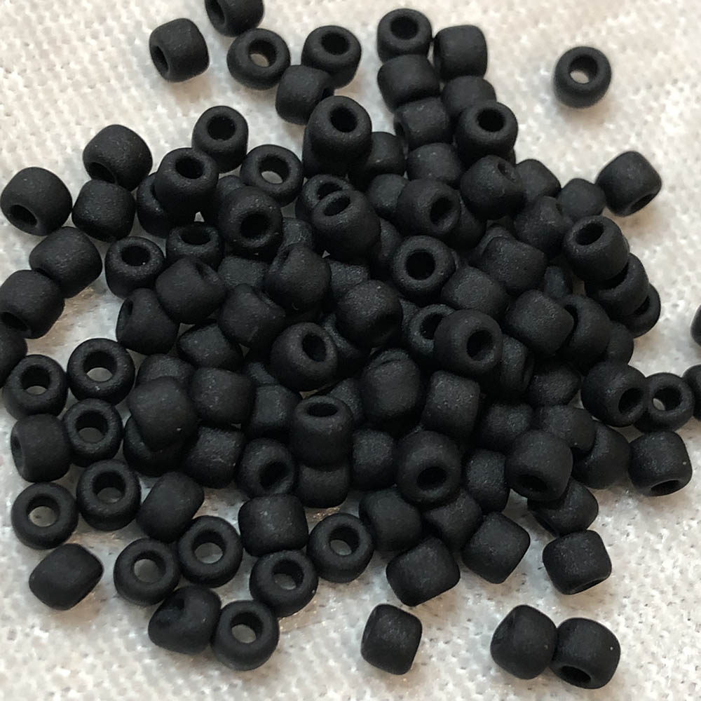 6/0 Matte Black F401 Japanese Seed Beads