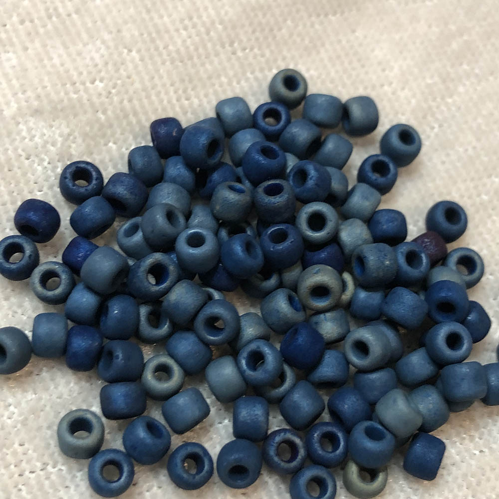 6/0 Frosted Dark Blue Iris F4601 Japanese Seed Beads