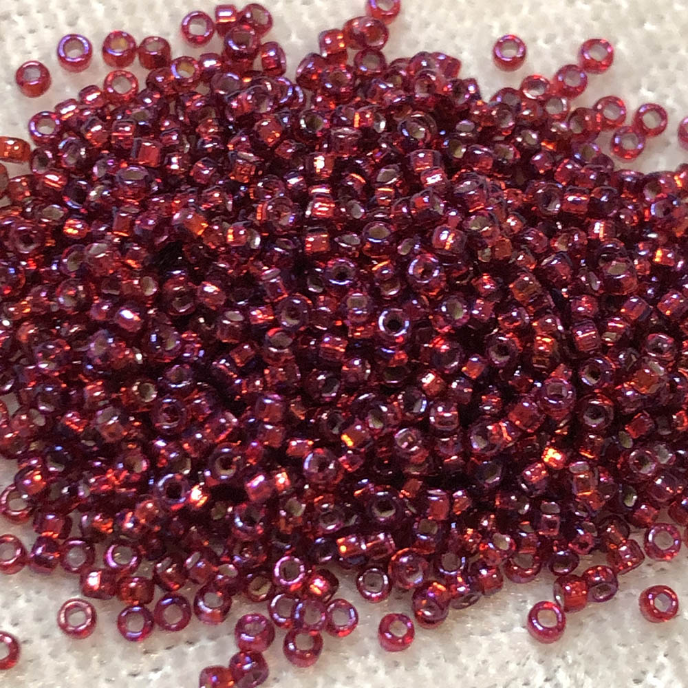 Silver Lined Cabernet AB 652 Japanese Seed Beads