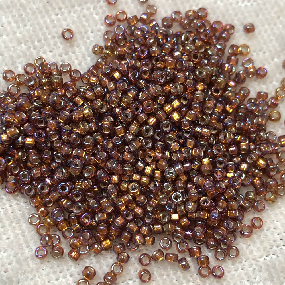 15/0 Silver Lined Rootbeer AB 648 Japanese Seed Beads