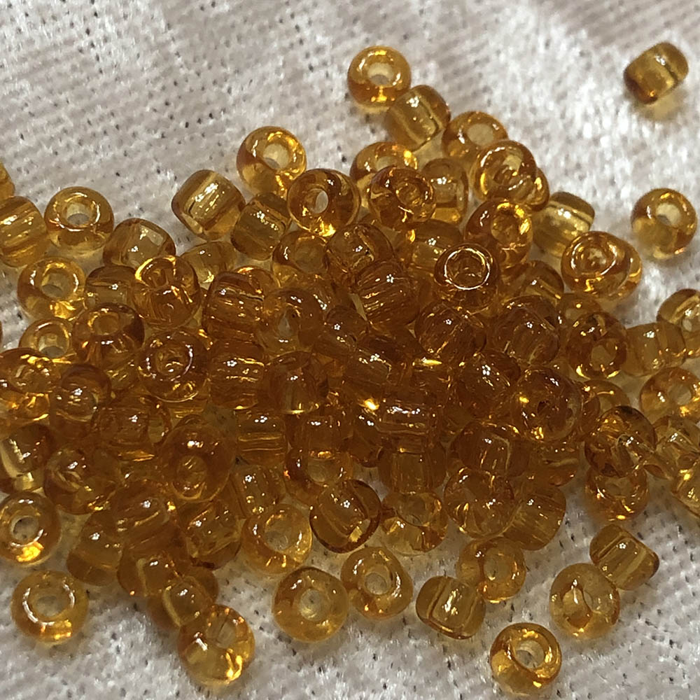 6/0 Transparent Topaz 133 Japanese Seed Beads