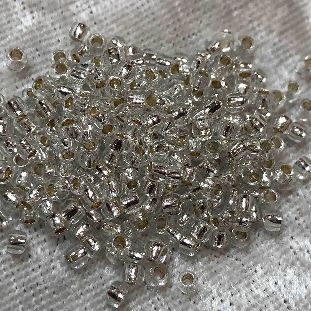 8/0 Glow in the Dark Silver Lined Crystal 2701S Japanese Seed Beads