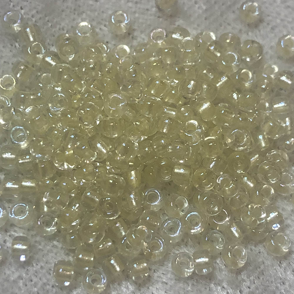 8/0 Pale Canary Yellow AB 775 Japanese Seed Beads