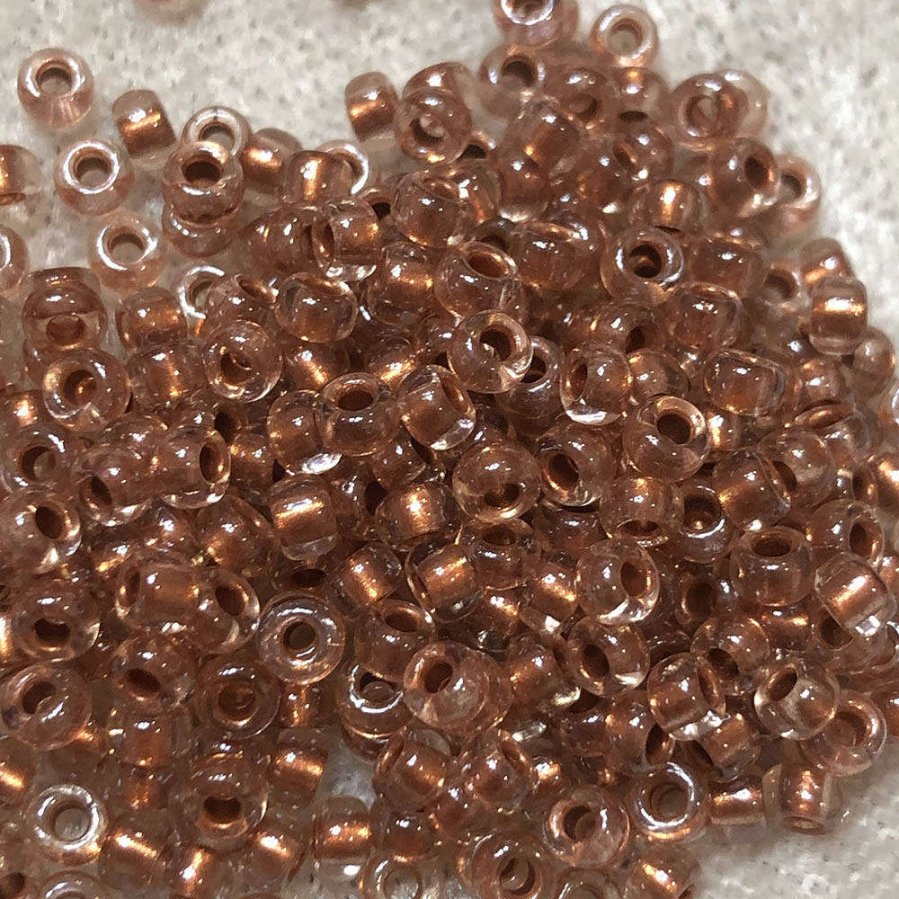 8/0 Metallic Bronze Lined Crystal 779 Japanese Seed Beads