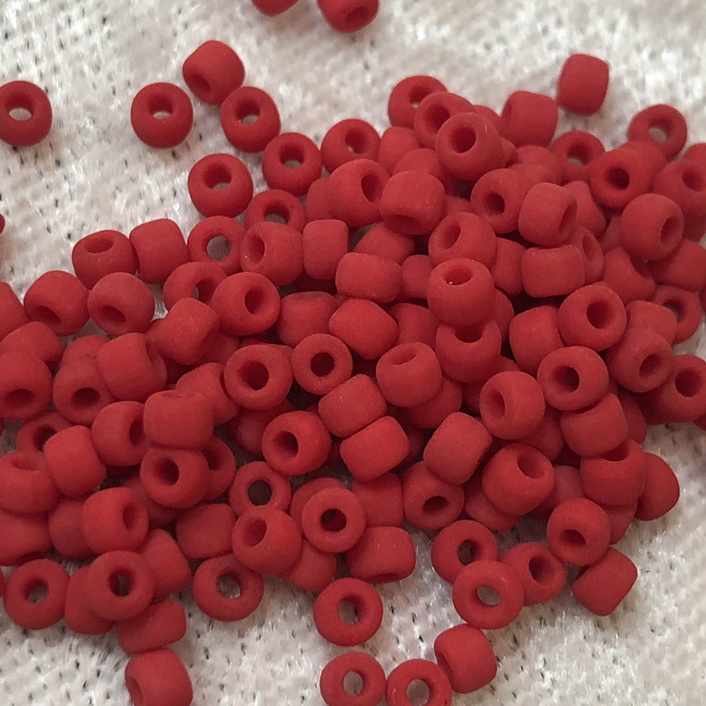 8/0 Matte Red F408 Japanese Seed Beads