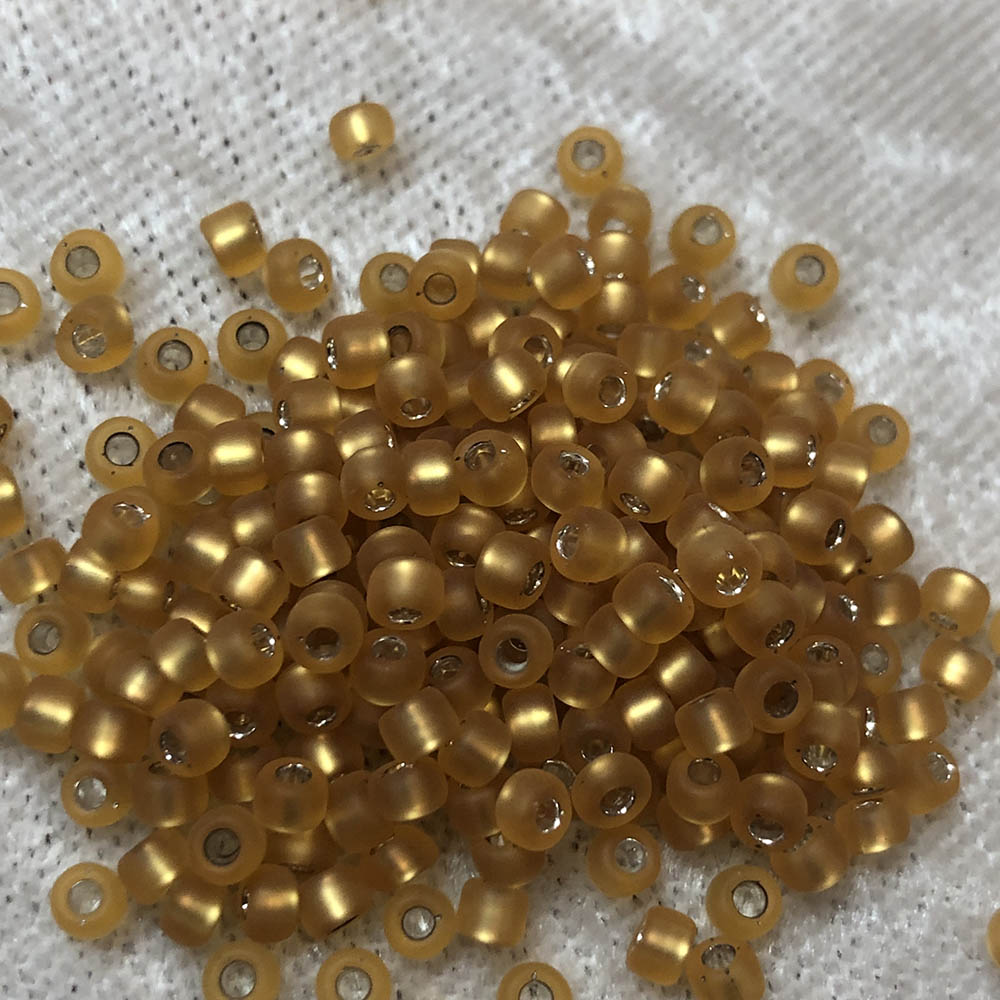 8/0 Silver Lined Topaz Brown F4 Japanese Seed Beads