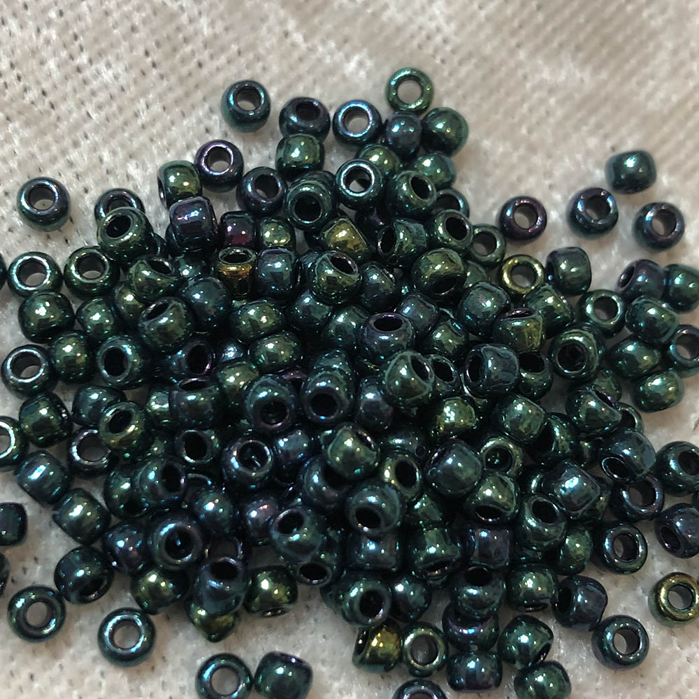 8/0 Teal Iris 459H Japanese Seed Beads