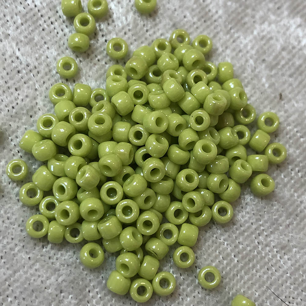 8/0 Opaque Luster Light Green 431A Japanese Seed Beads