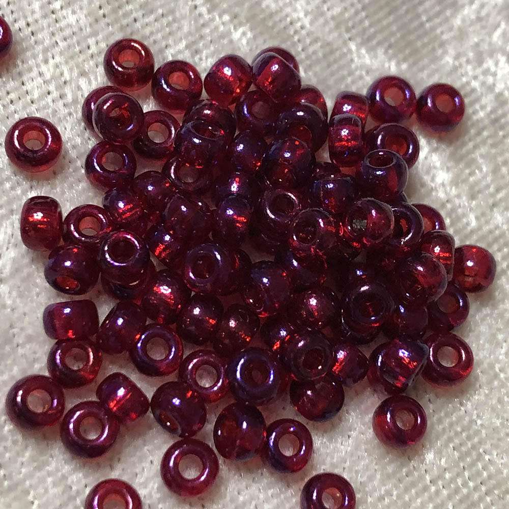 6/0 Transparent Cranberry AB 299J Japanese Seed Beads