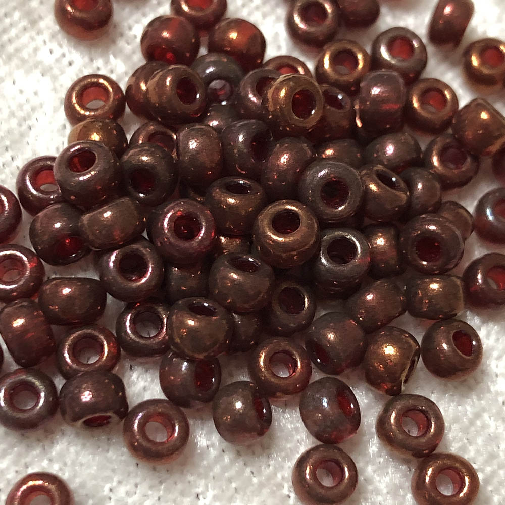 6/0 Burgundy Gold Luster 315 Japanese Seed Beads