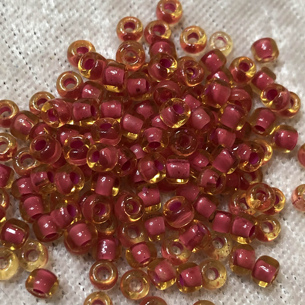 6/0 Dark Rose Topaz 373 Japanese Seed Beads