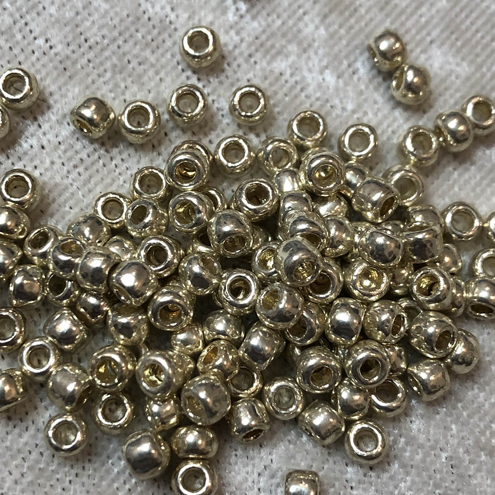 6/0 Permanent Metallic Silver P470 Japanese Seed Beads