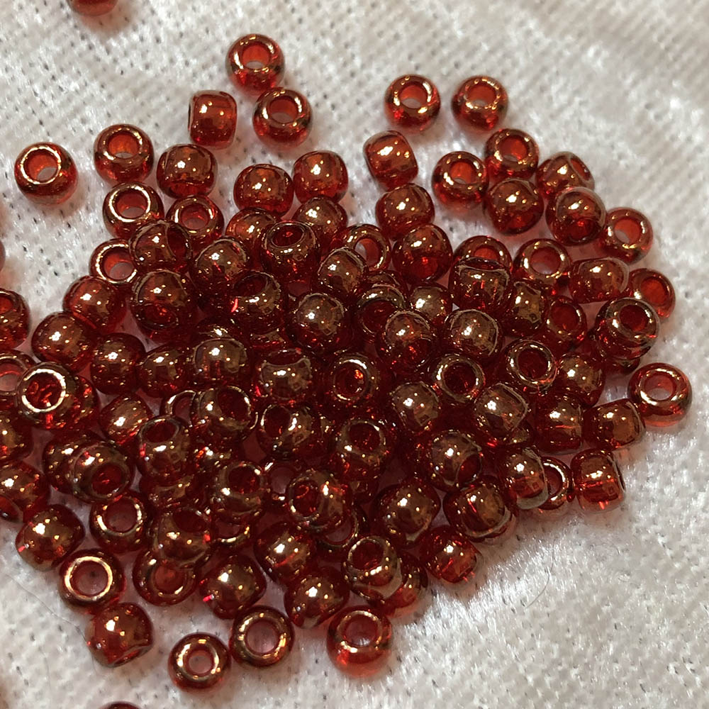 6/0 Ruby Gold Luster 319F Japanese Seed Beads