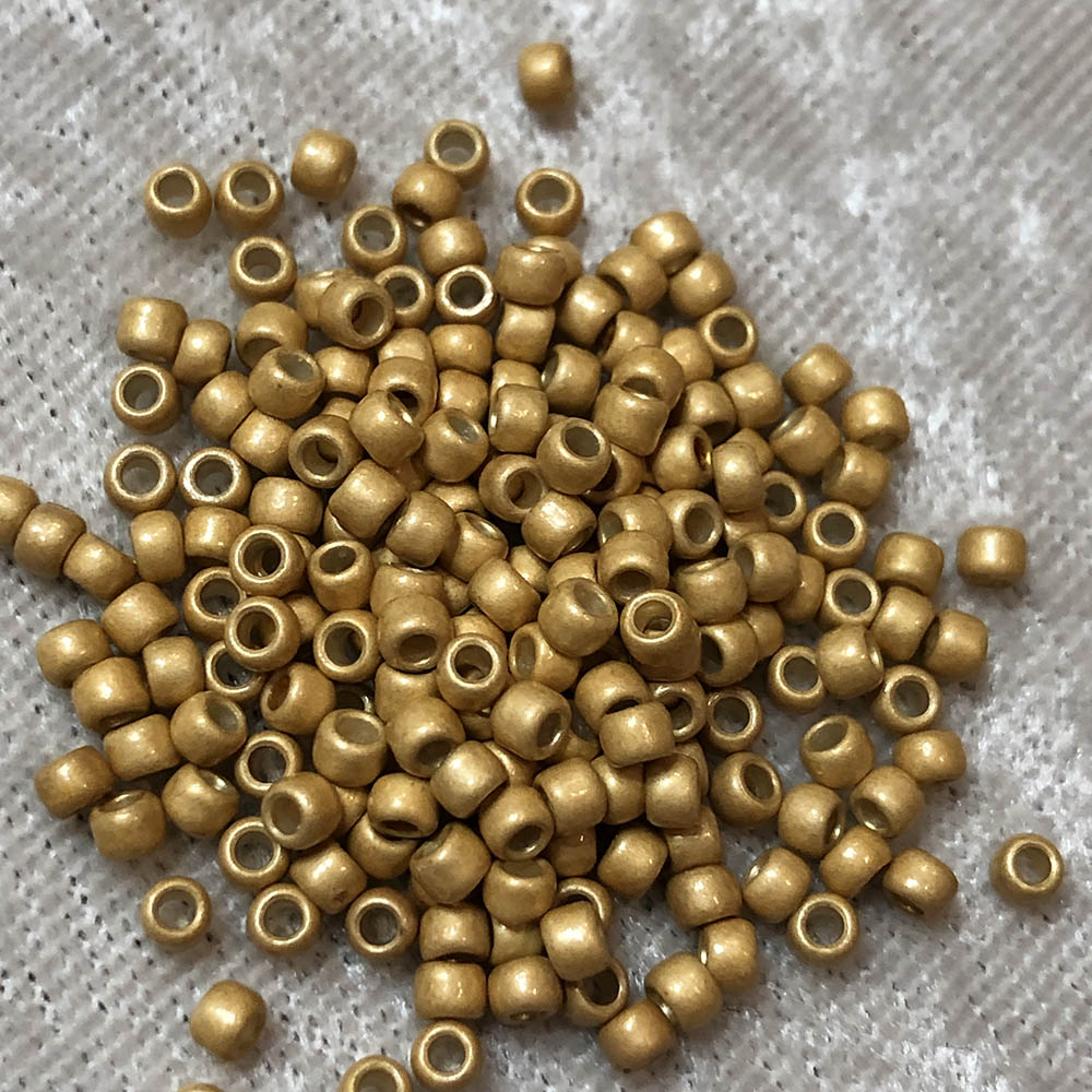 8/0 Permanent Frosted Gold PF471 Japanese Seed Beads