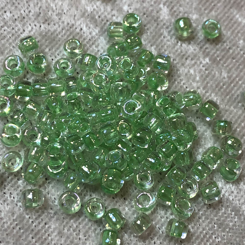 6/0 Transparent Spring Green AB 270 Japanese Seed Beads