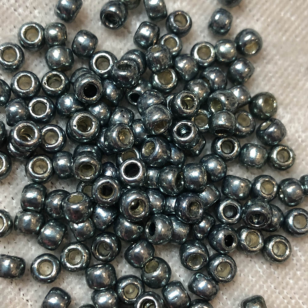 6/0 Permanent Metallic Steel Blue P480 Japanese Seed Beads