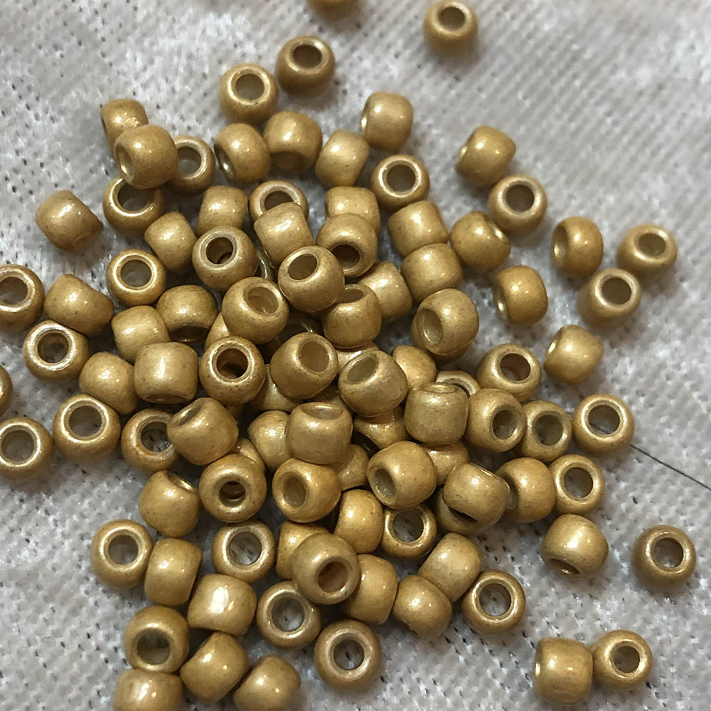 6/0 Permanent Frosted Gold PF471 Japanese Seed Beads