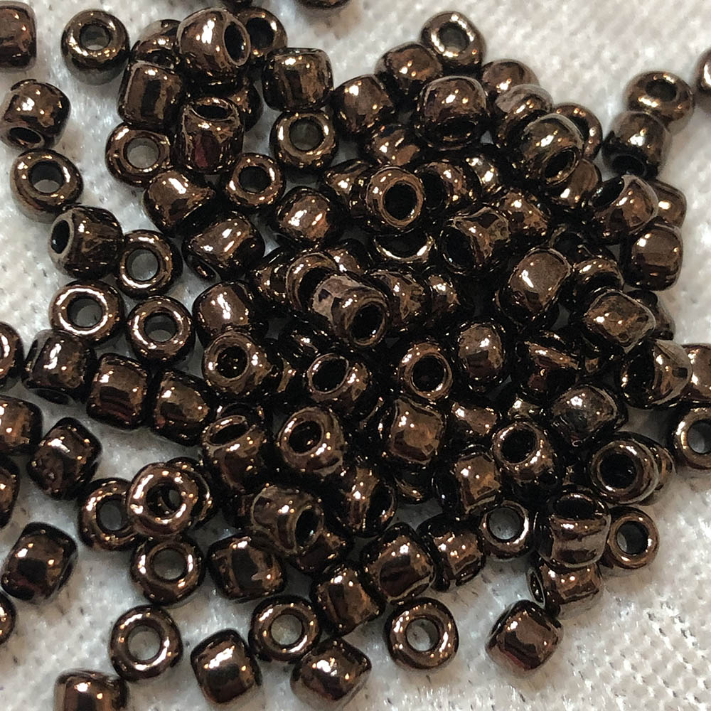 6/0 Metallic Purplish-Brown Bronze 459G Japanese Seed Beads