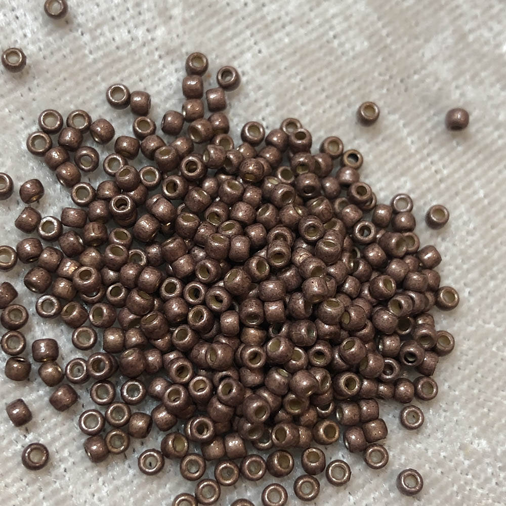 11/0 Permanent Metallic Rose PF490 Japanese Seed Beads