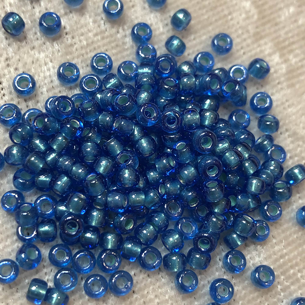 8/0 White Lined Light Sapphire 784 Japanese Seed Beads