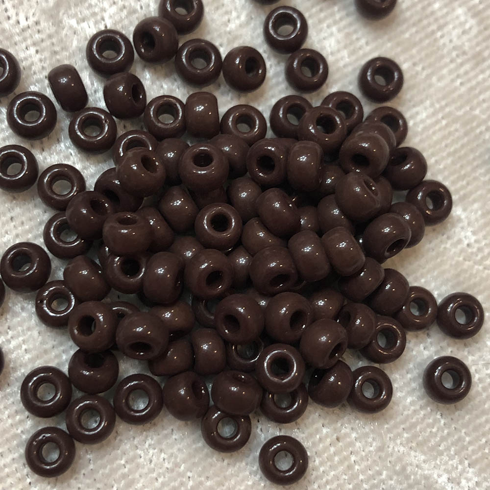 6/0 Opaque Chocolate 409 Japanese Seed Beads