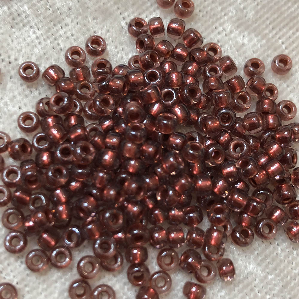 8/0 Copped Lined Garnet 780 Japanese Seed Beads