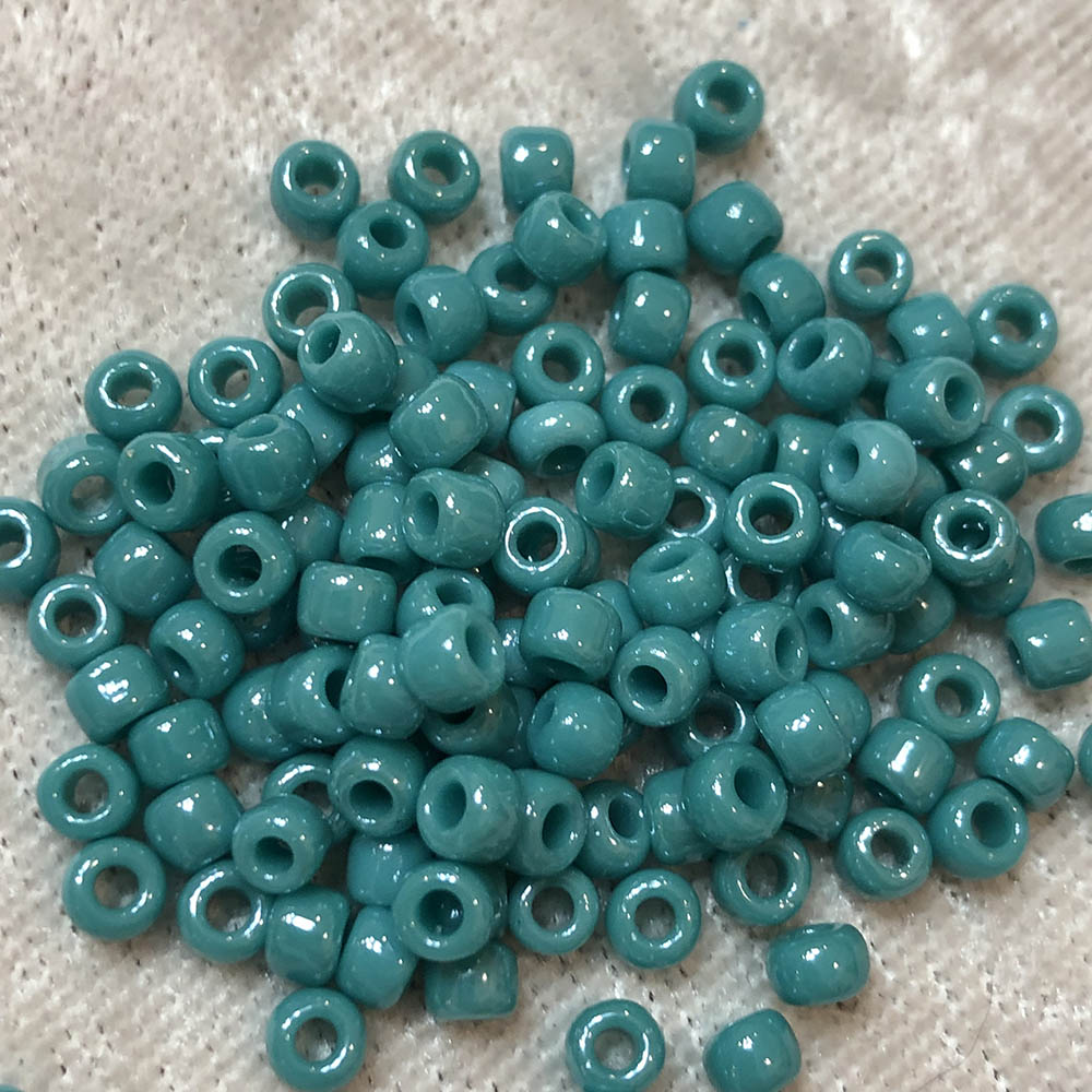 6/0 Opaque Luster Turquoise Green 430F Japanese Seed Beads