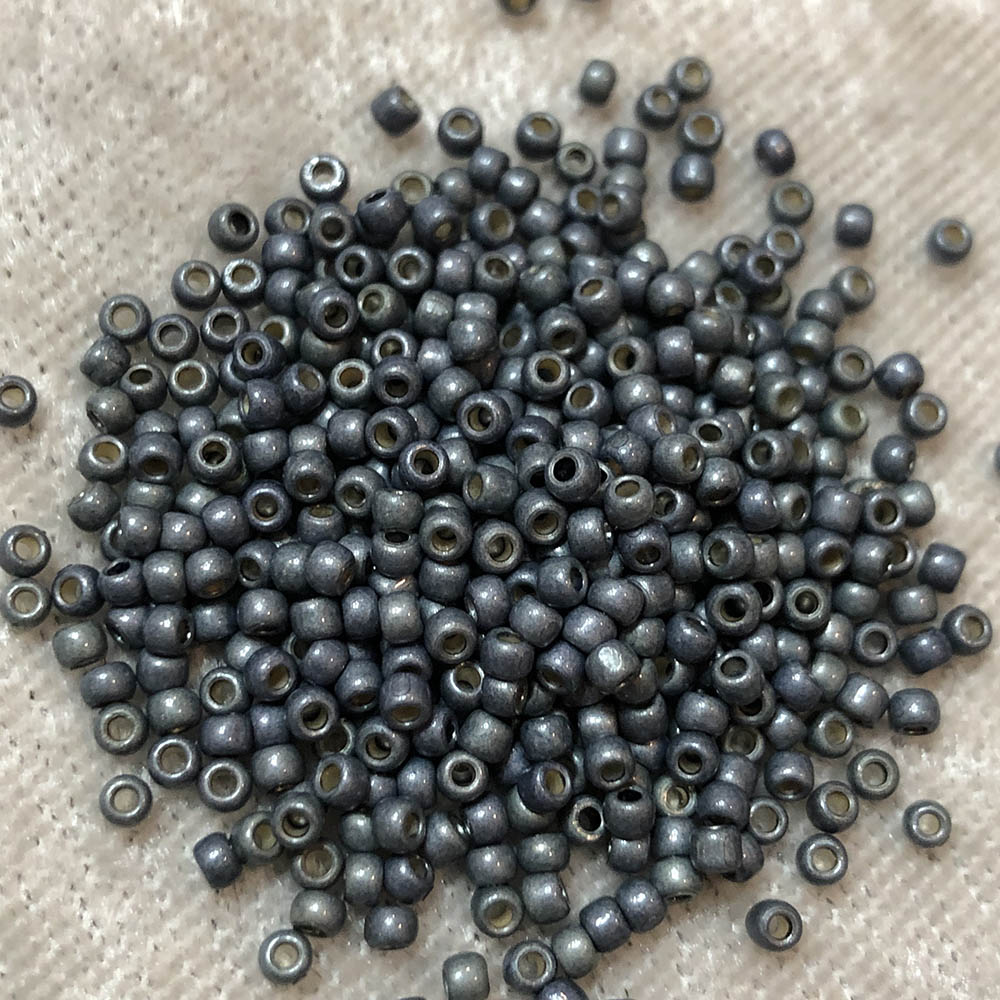 11/0 Permanent Steel Sage PF480 Japanese Seed Beads