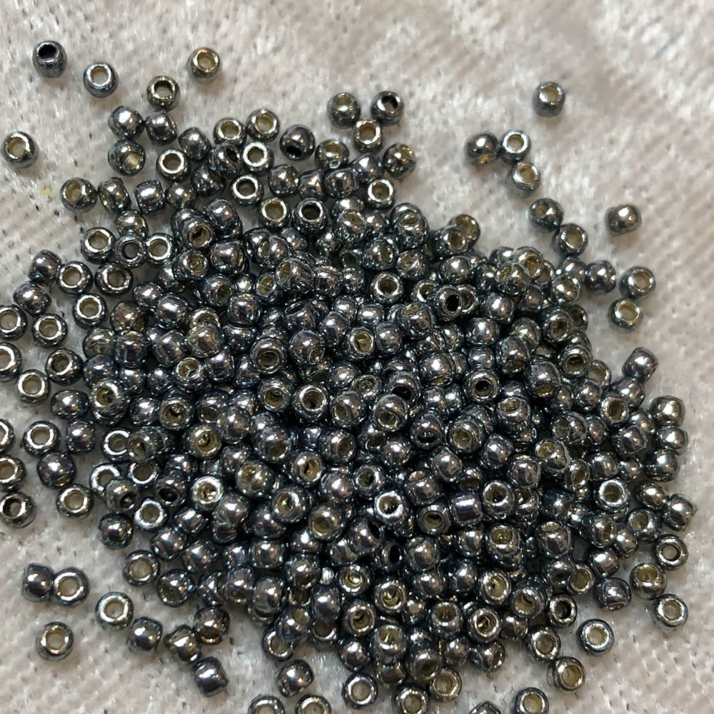 11/0 Metallic Steel Blue P480 Japanese Seed Beads