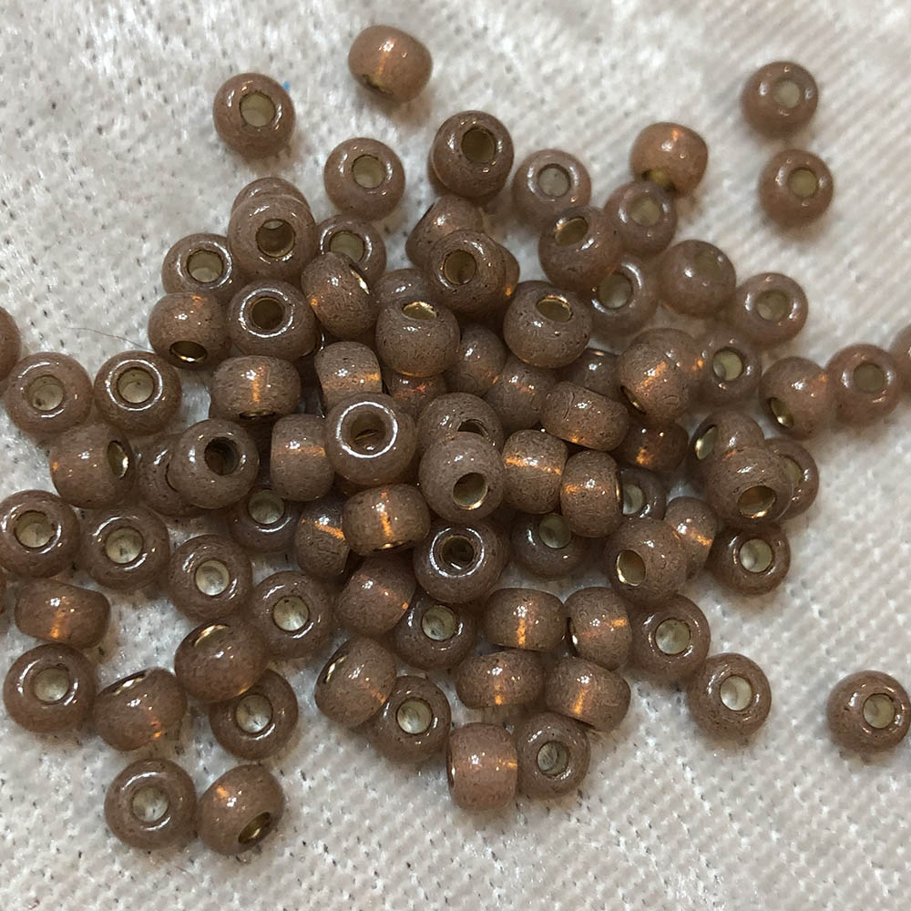 6/0 Gold lined Waxy Sable Brown 581 Japanese Seed Beads