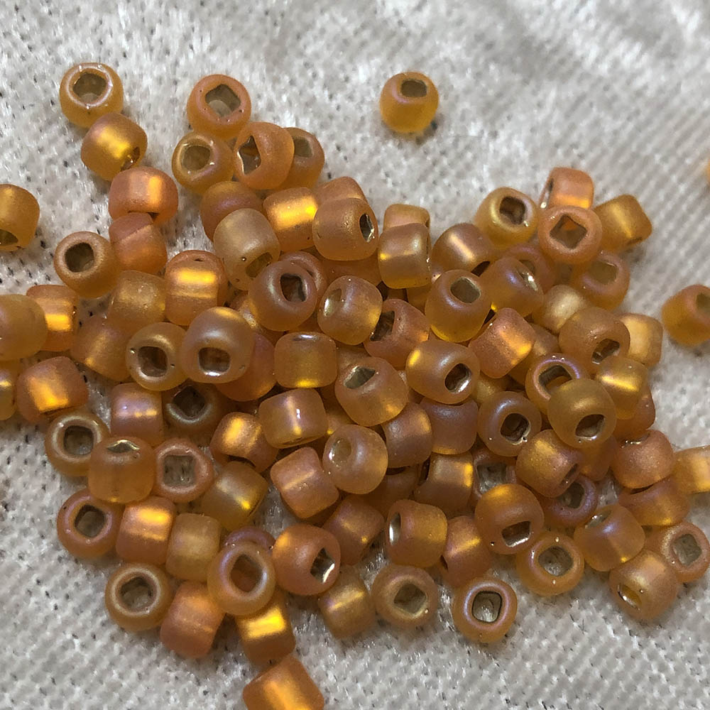 6/0 Frosted Silverlined Hyacinth F637 Japanese Seed Beads